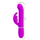 Coale Twinkled Tenderness Purple - wibrator króliczkowy z 6 metalowymi kulkami rotacyjnymi, 7 funkcjami wibracji i 4 trybami ruc - 9