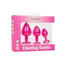 Analny zestaw treningowy Cheeky Gems – 3 stopniowane korki z kryształową bazą, do 9 cm - 2
