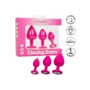 Analny zestaw treningowy Cheeky Gems – 3 stopniowane korki z kryształową bazą, do 9 cm - 4
