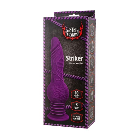 Mini sex machine Striker z pilotem zdalnego sterowania, silikon i ABS, 23,5 cm - 8
