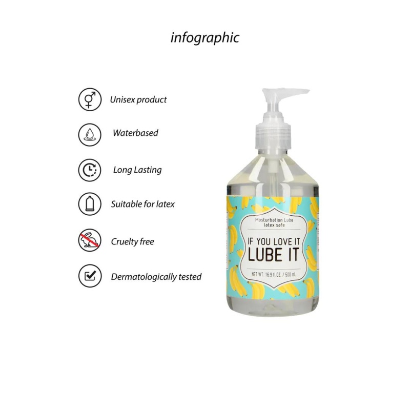 If You Love It. Lube It - Masturbation Lubricant -  500 ml - 2