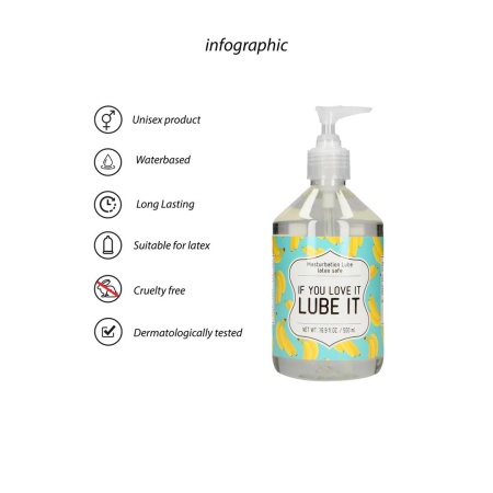 If You Love It. Lube It - Masturbation Lubricant -  500 ml - 2
