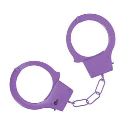Classic Metal Handcuffs - Purple - 1