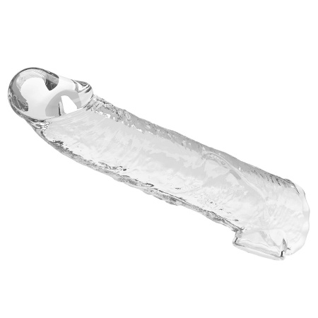 Nakładka powiększająca Extension Penis Sleeve z modułowymi wkładkami - przezroczysta - 26 cm - 5