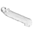 Nakładka powiększająca Extension Penis Sleeve z modułowymi wkładkami - przezroczysta - 26 cm - 5