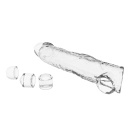 Nakładka powiększająca Extension Penis Sleeve z modułowymi wkładkami - przezroczysta - 26 cm - 6