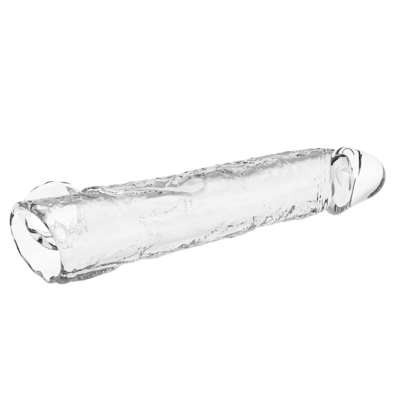 Nakładka powiększająca Extension Penis Sleeve z modułowymi wkładkami - przezroczysta - 26 cm - 7
