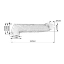 Nakładka powiększająca Extension Penis Sleeve z modułowymi wkładkami - przezroczysta - 26 cm - 8