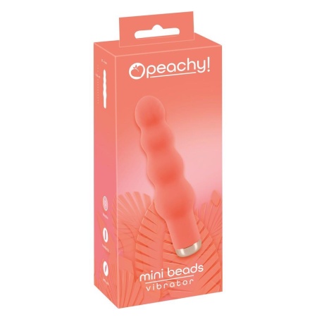 Peachy Mini Beads Vibrator – koralikowy miniwibrator z 10 trybami wibracji, długość 16,5 cm, średnica 2,3–4 cm - 1