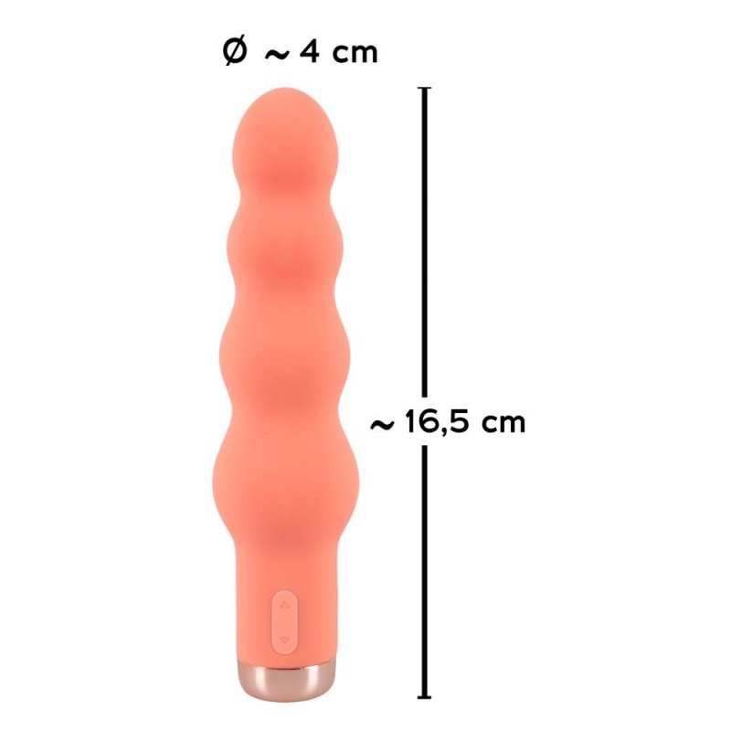 Peachy Mini Beads Vibrator – koralikowy miniwibrator z 10 trybami wibracji, długość 16,5 cm, średnica 2,3–4 cm - 8