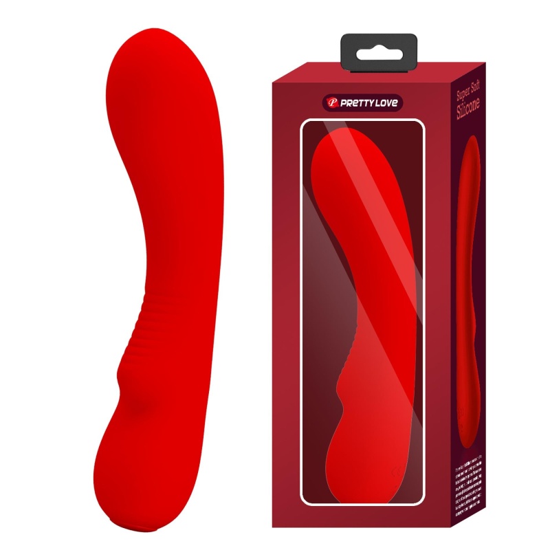 Wibrator Matt Red z 12 trybami wibracji i funkcją pamięci (16–20 cm) - 1