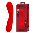 Wibrator Matt Red z 12 trybami wibracji i funkcją pamięci (16–20 cm) - 2