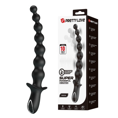 "Dedron 10" Wibrujące kulki analne - silikon medyczny, 10 trybów wibracji, 26 cm - 1
