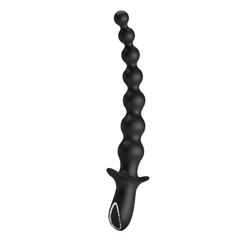 "Dedron 10" Wibrujące kulki analne - silikon medyczny, 10 trybów wibracji, 26 cm - 2