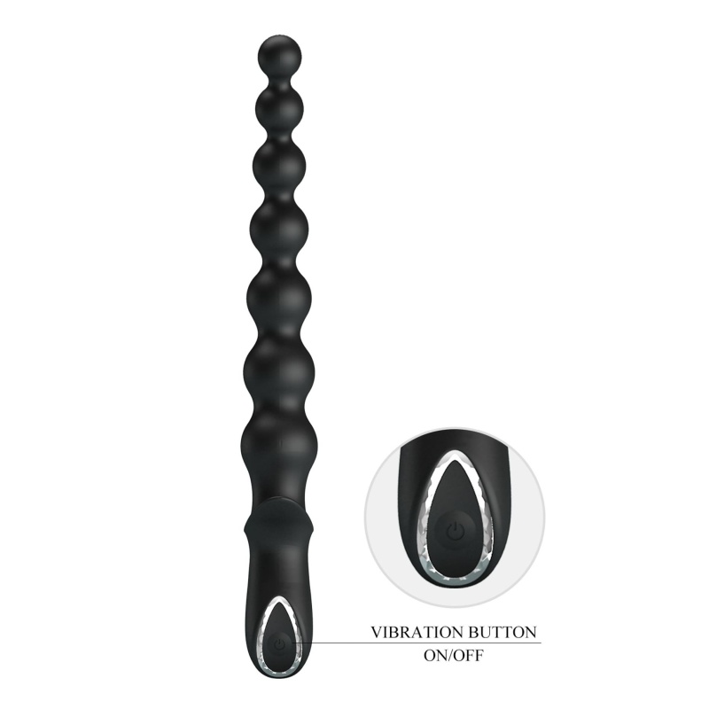 "Dedron 10" Wibrujące kulki analne - silikon medyczny, 10 trybów wibracji, 26 cm - 7