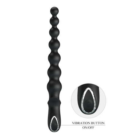 "Dedron 10" Wibrujące kulki analne - silikon medyczny, 10 trybów wibracji, 26 cm - 7