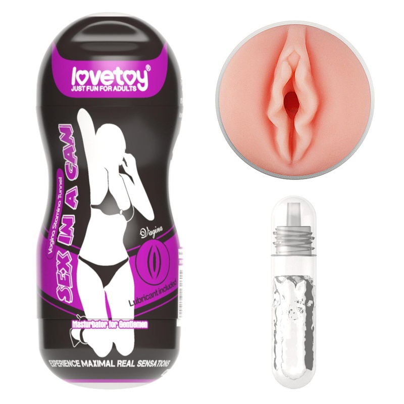Masturbator w puszce Sex In A Can Vagina Stamina Tunnel 16 cm - 1