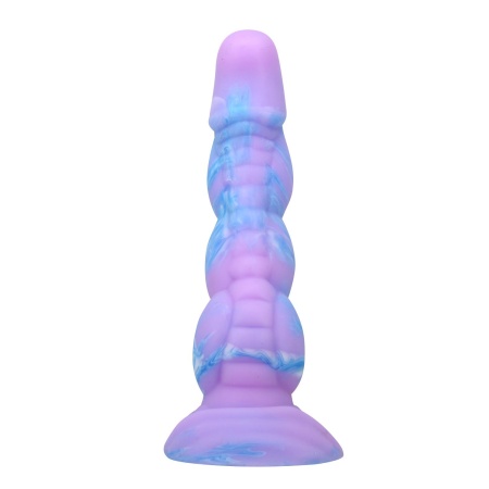 Dildo fantastyczne Power Monsters Alien ryflowane z przyssawką 20,5 cm - 3