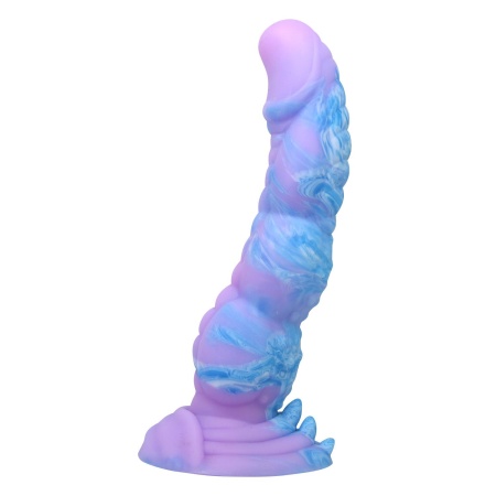 Dildo fantastyczne Power Monsters Alien ryflowane z przyssawką 20,5 cm - 4
