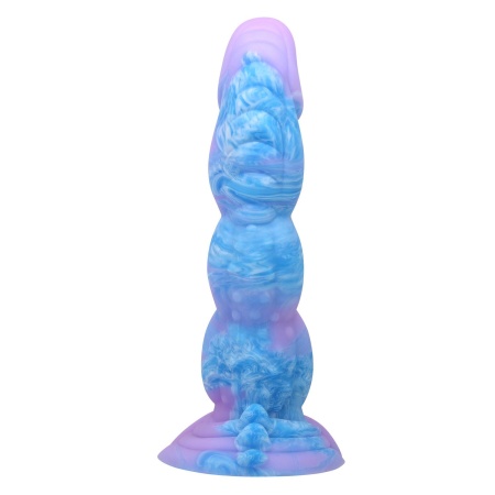 Dildo fantastyczne Power Monsters Alien ryflowane z przyssawką 20,5 cm - 5