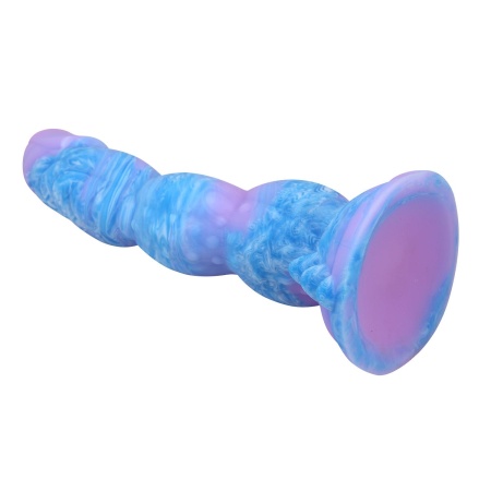 Dildo fantastyczne Power Monsters Alien ryflowane z przyssawką 20,5 cm - 6