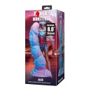 Dildo fantastyczne Power Monsters Alien ryflowane z przyssawką 20,5 cm - 9