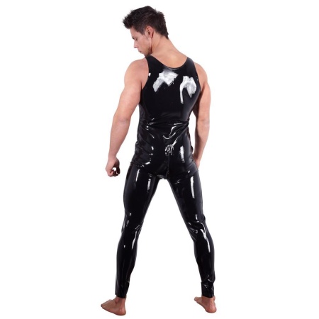 Men's Latex Jumpsuit M - 4