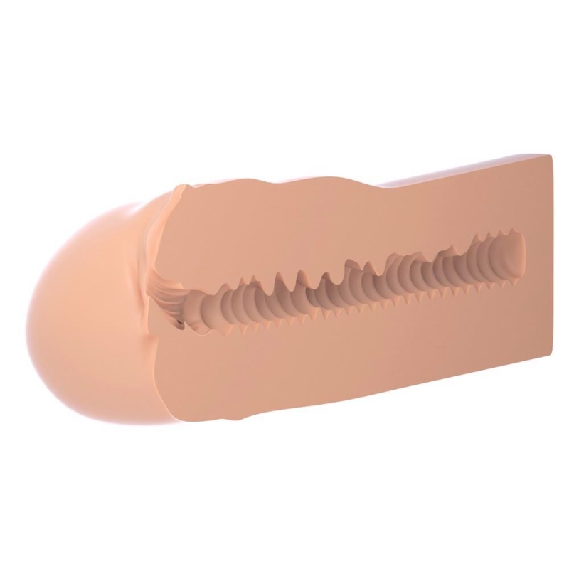 Masturbator Fuck Me Silly To Go Horny Fuck – realistyczny kanał TPE, długość całkowita 16,3 cm, mechaniczny (bez wibracji) - 7