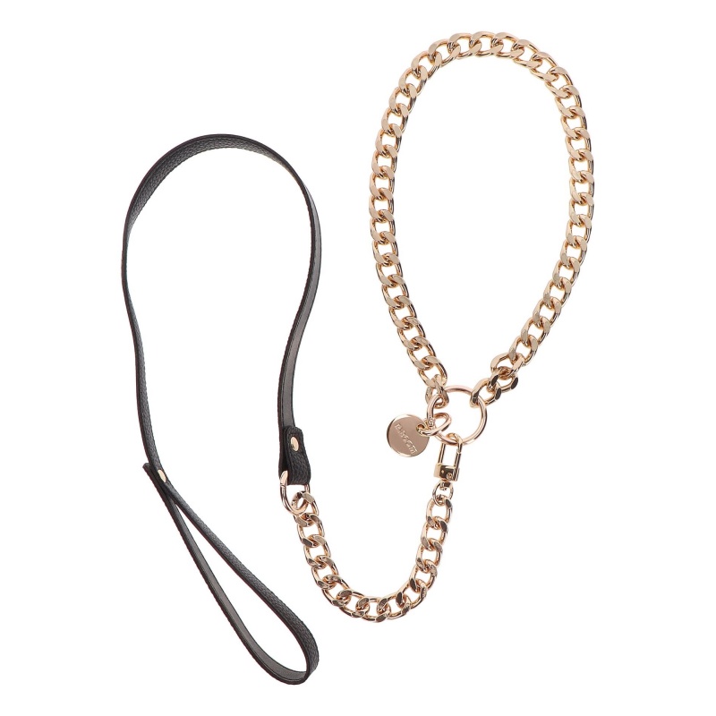 Statement Collar and leash Rose Gold - 16