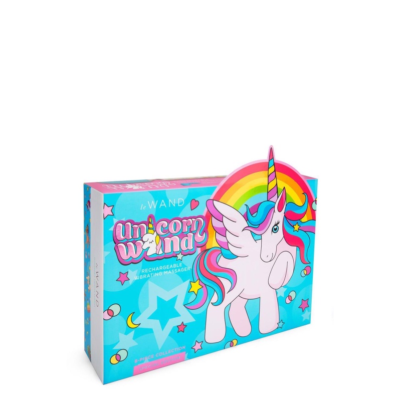 Masażer różdżkowy Unicorn Wand Special Edition - 10 prędkości, 20 wzorów, długość 33,5 cm, średnica głowicy 6,3 cm - 1