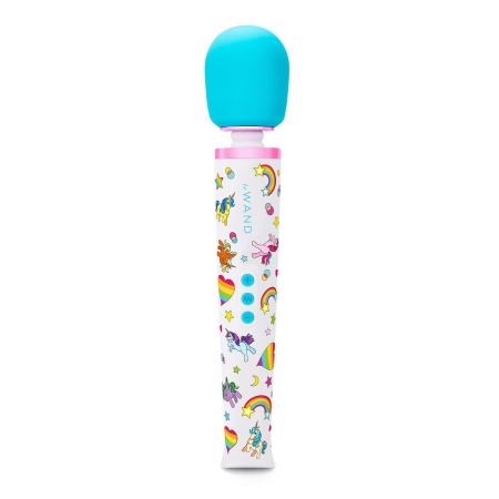 Masażer różdżkowy Unicorn Wand Special Edition - 10 prędkości, 20 wzorów, długość 33,5 cm, średnica głowicy 6,3 cm - 4