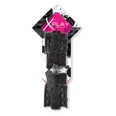 Kajdanki Wrist & Ankle Cuffs na nadgarstki i kostki – regulowane, pikowane, 31,6 cm - 1 2