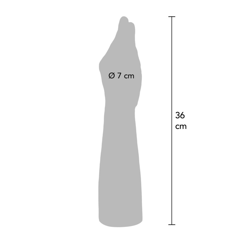 Dildo The Hand ToyJoy – dłoń z przedramieniem 36 cm - 11