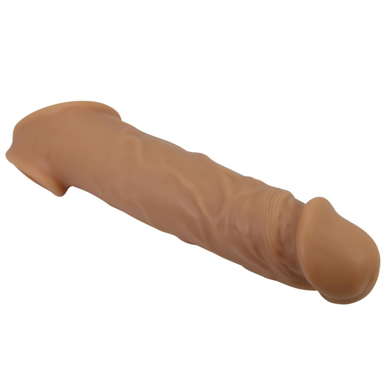 Nakładka na penisa Lionel silikonowa zwiększająca obwód - 20,5 cm - 5