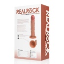 Wibrujące dildo RealRock Regular Curved Cock - zakrzywione, z przyssawką, 20,5 cm - 3