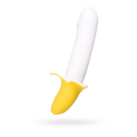 Wibrator JOS B-nana 19 cm - żebrowany trzon, zaokrąglona główka i 8 trybów wibracji do stymulacji punktu G - 1