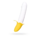 Wibrator JOS B-nana 19 cm - żebrowany trzon, zaokrąglona główka i 8 trybów wibracji do stymulacji punktu G - 1