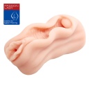 Masturbator AVA z żebrowanym kanałem TPR, 14,8 cm - 2
