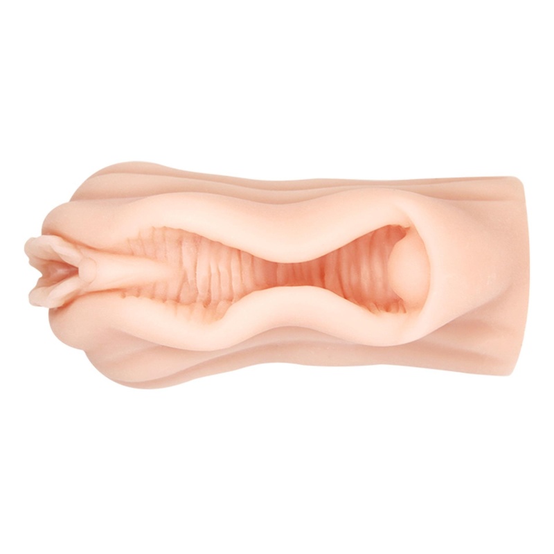 Masturbator AVA z żebrowanym kanałem TPR, 14,8 cm - 5