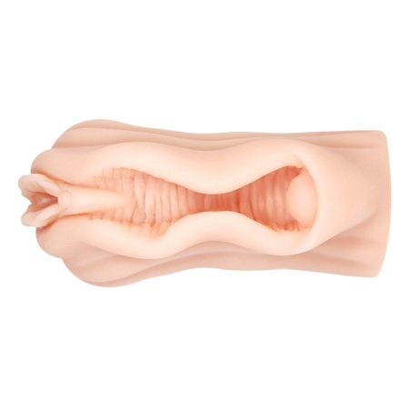 Masturbator AVA z żebrowanym kanałem TPR, 14,8 cm - 5