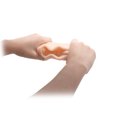 Masturbator AVA z żebrowanym kanałem TPR, 14,8 cm - 7