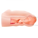 Masturbator AVA z żebrowanym kanałem TPR, 14,8 cm - 9