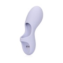 Wibrator na palec - silikonowy, ergonomiczny, z dwoma przyciskami - 1