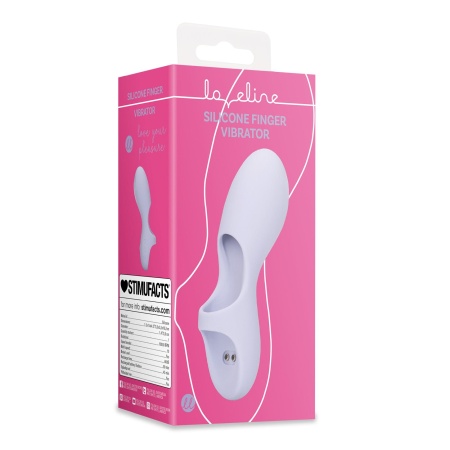 Wibrator na palec - silikonowy, ergonomiczny, z dwoma przyciskami - 2