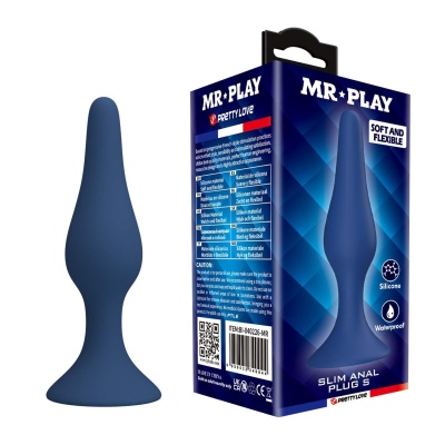 Korek analny Slim Anal Plug S o stopniowanym profilu i długości 8 cm - 1