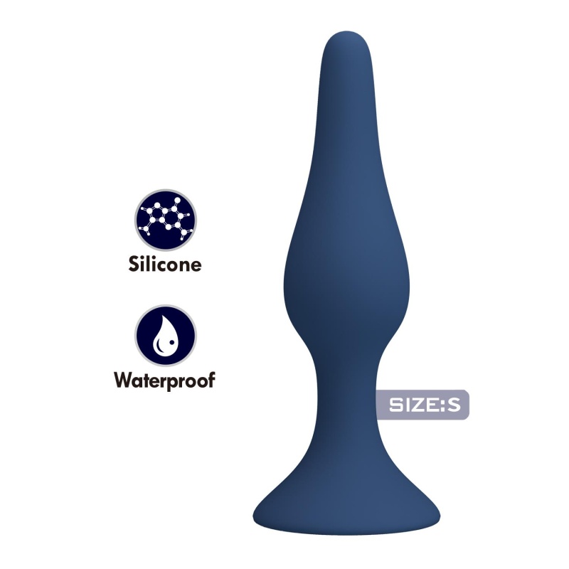 Korek analny Slim Anal Plug S o stopniowanym profilu i długości 8 cm - 2