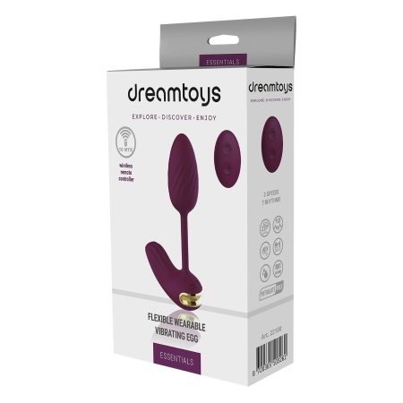 ESSENTIALS FLEXIBLE WEARABLE VIBRATING EGG - 1