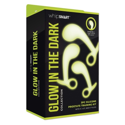 WHIPSMART 3 PCS GLOW IN THE DARK PROSTATE TRAINING KIT - 1