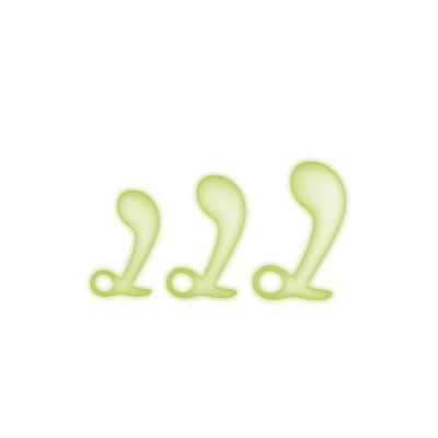 WHIPSMART 3 PCS GLOW IN THE DARK PROSTATE TRAINING KIT - 1 2