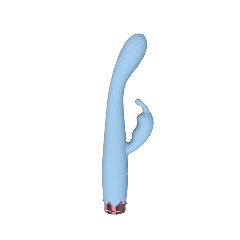 Dual Vibrator - elastyczny wibrator silikonowy z metalową końcówką i 10 trybami wibracji - 3